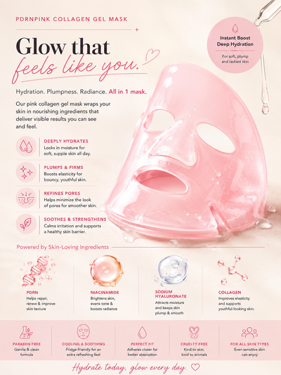 Korean Collagen Face Mask Pink Sheet Mask for Hydration