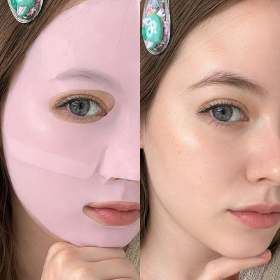 Korean Collagen Face Mask Pink Sheet Mask for Hydration